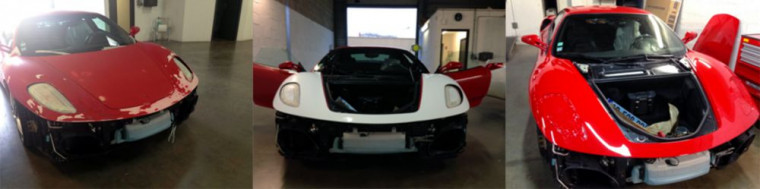 Peinture block avant Ferrari F430