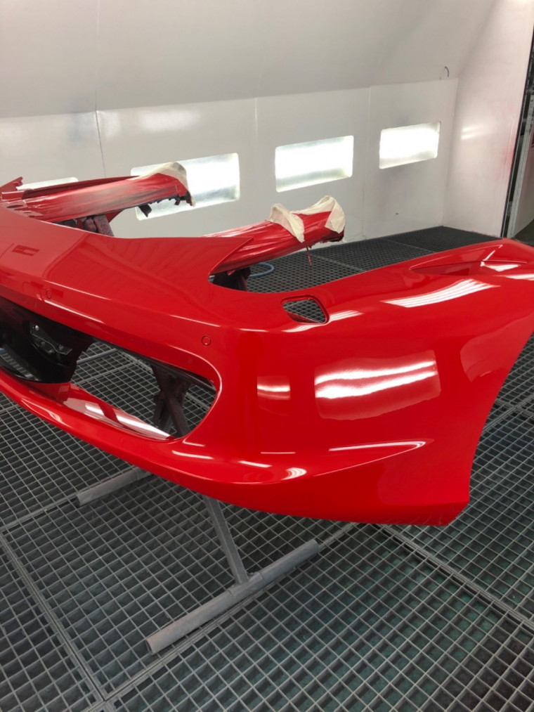 Peinture block avant, jante et diffuseurs Ferrari 458 italia