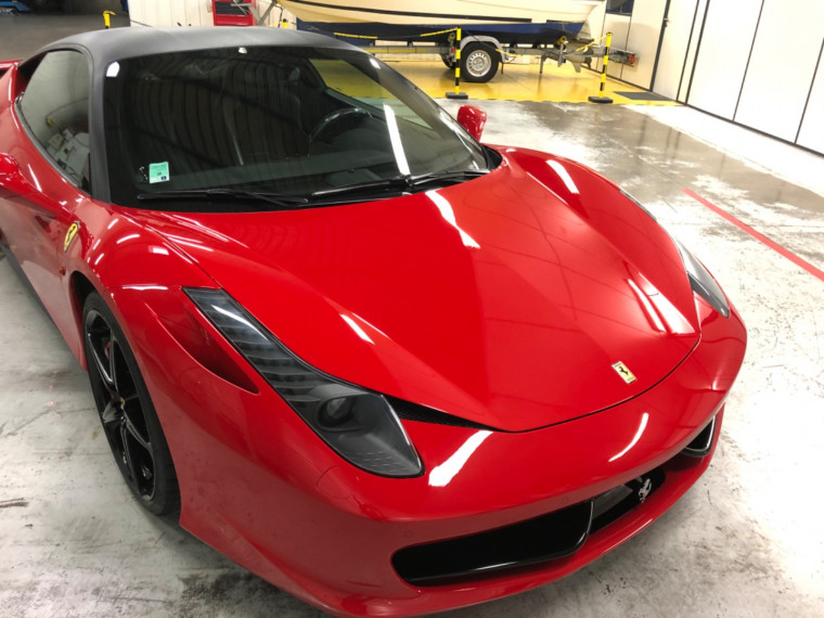 Peinture block avant, jante et diffuseurs Ferrari 458 italia